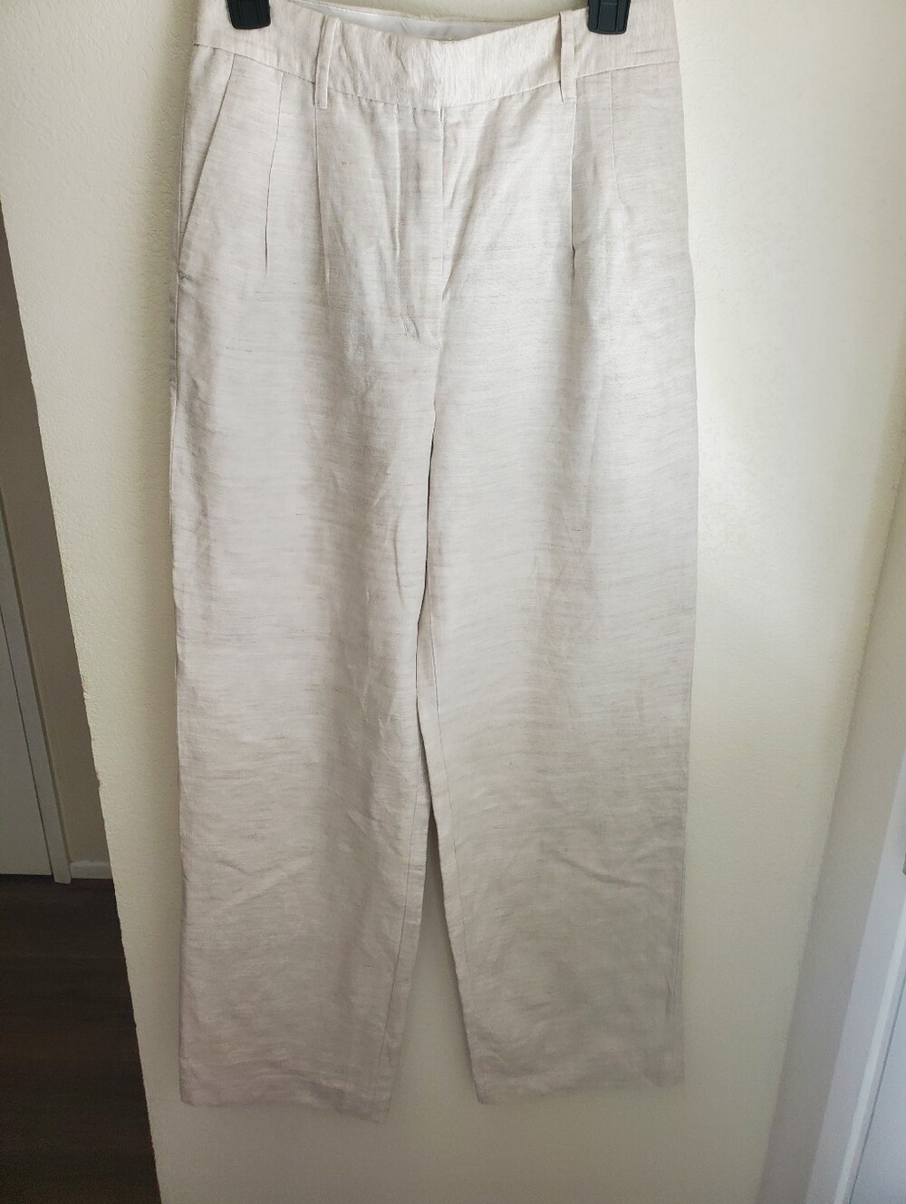 Aritzia The Effortless Pant CruiseLinen in Natural Ecru Sz 6 NWOT - Picture 6 of 16